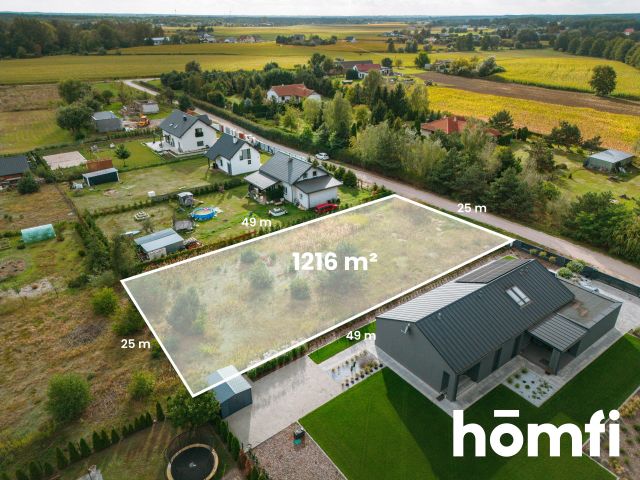 Leśna Polana | Building Plot | 1216 m² | Local Zoning Plan | Zławieś Mała - Plot - Sale - Toruński, Zławieś Wielka / Zławieś Mała