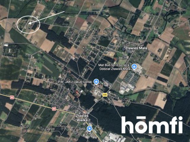 Leśna Polana | Building Plot | 1216 m² | Local Zoning Plan | Zławieś Mała - Plot - Sale - Toruński, Zławieś Wielka / Zławieś Mała