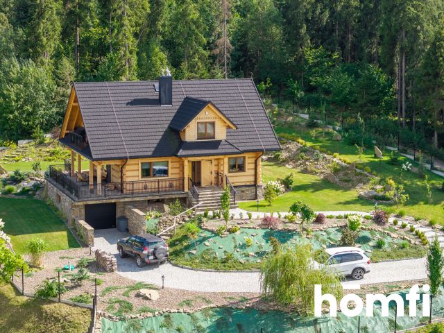 Highlander-style log villa with a view - House - Sale - Limanowski, Kamienica
