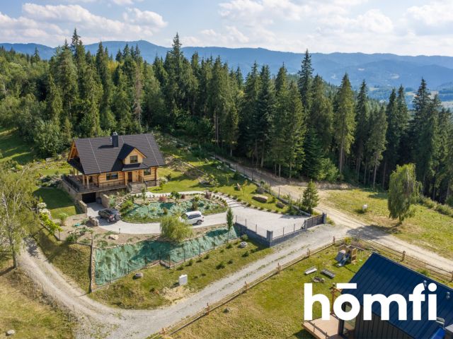 Highlander-style log villa with a view - House - Sale - Limanowski, Kamienica