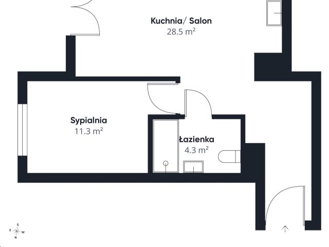 Nowoczesne 2-pok | os. Bohaterów Września | 43m2 - Mieszkanie - Wynajem - Kraków, Nowa Huta / Mistrzejowice