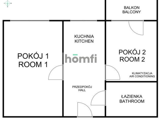 KLIMATYZOWANE 2 POK 41 M2 PŁASZOWSKA Z BALKONEM (ODDZIELNE 2 POKOJE) - Mieszkanie - Wynajem - Kraków, Podgórze / Płaszów