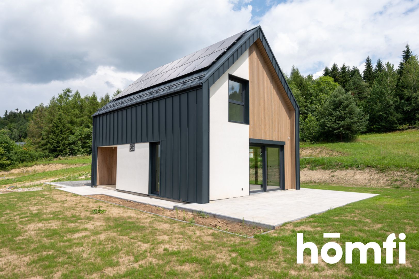 Modern barn-style house | Gródek | Heat pump, photovoltaics, A/C - House - Sale - Nowosądecki, Grybów / Gródek