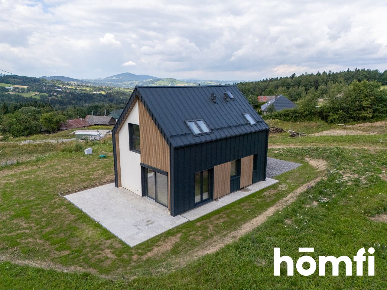 Modern barn-style house | Gródek | Heat pump, photovoltaics, A/C - House - Sale - Nowosądecki, Grybów / Gródek