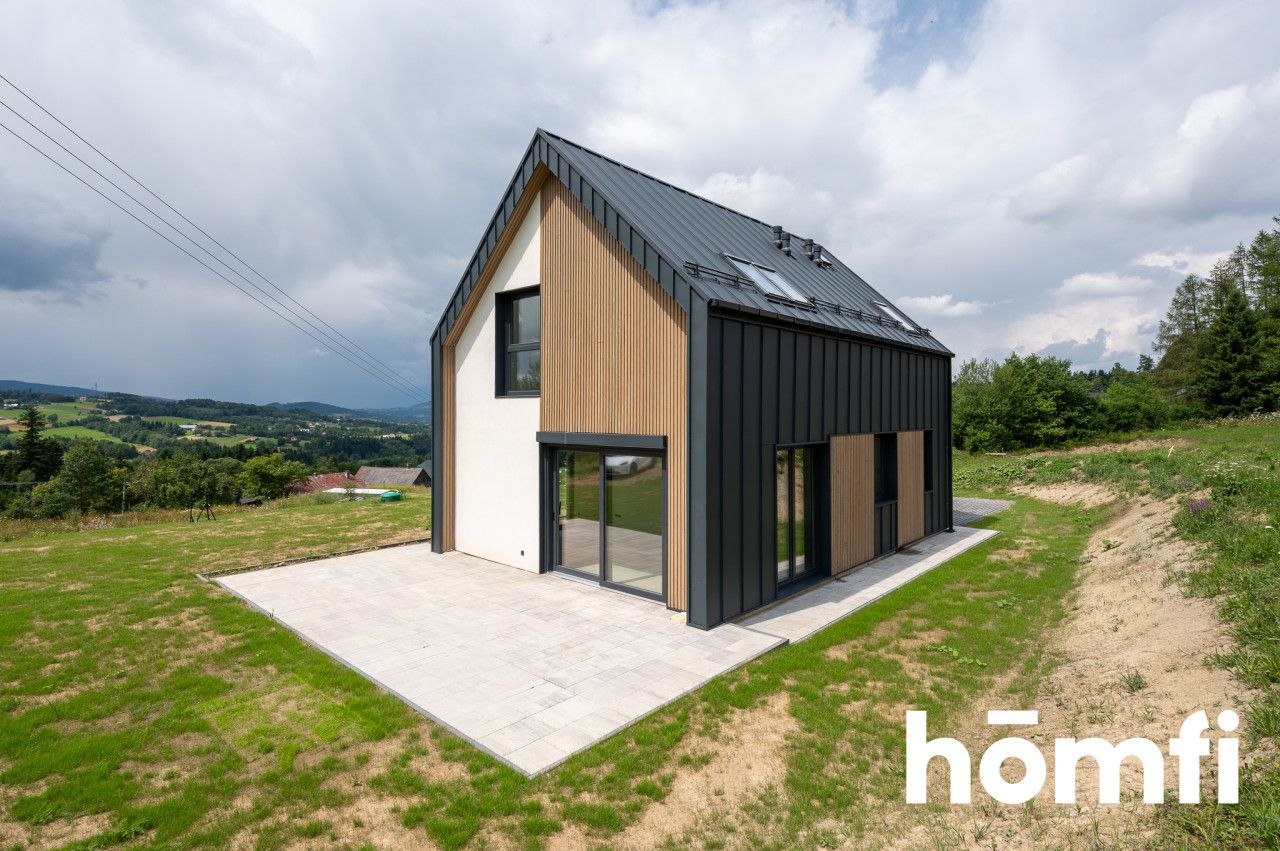 Modern barn-style house | Gródek | Heat pump, photovoltaics, A/C - House - Sale - Nowosądecki, Grybów / Gródek