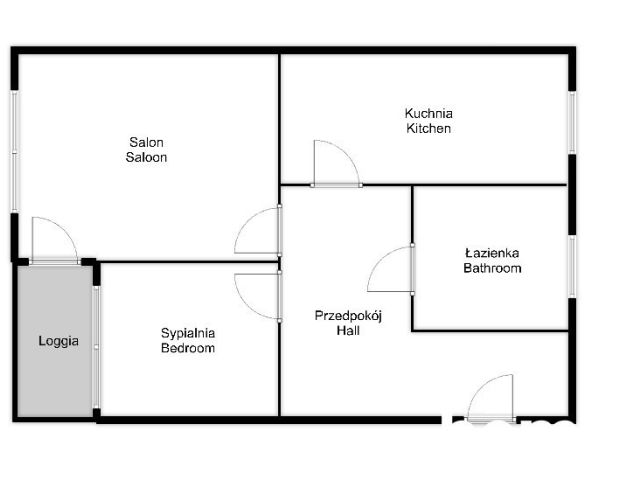 2-room apartment with a separate kitchen on the Oder River - Apartment - Rent - Wrocław, Śródmieście / Ołbin