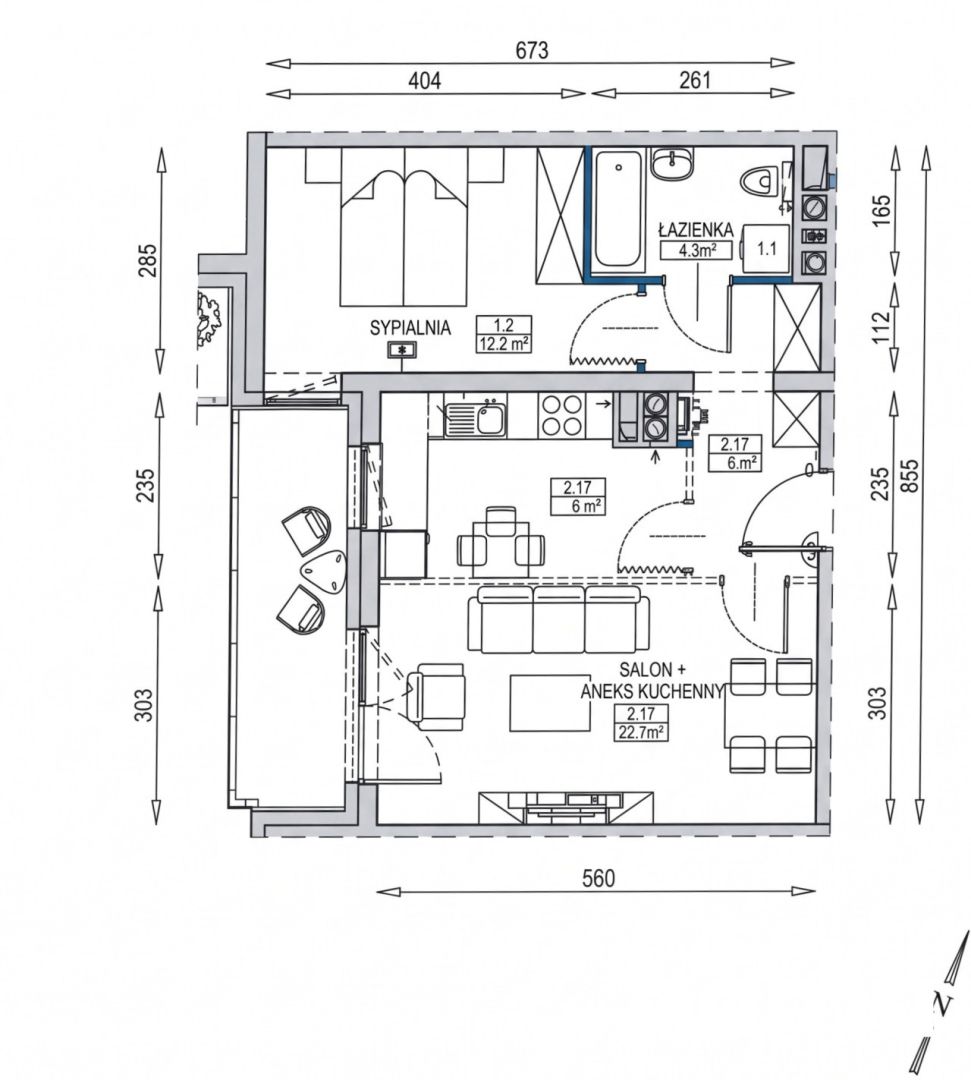 Nowe 2-pokojowe 49 m2/Planty Racławickie/Racławicka/Krzyki/Wrocław - Mieszkanie - Wynajem - Wrocław, Krzyki