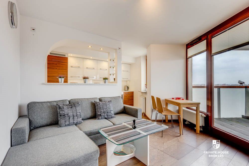 Nowoczesny dwupokojowy Penthouse z dwoma balkonami "Tarasy Verona 2" ul. Armii Krajowej - Mieszkanie - Wynajem - Kraków, Krowodrza / Bronowice
