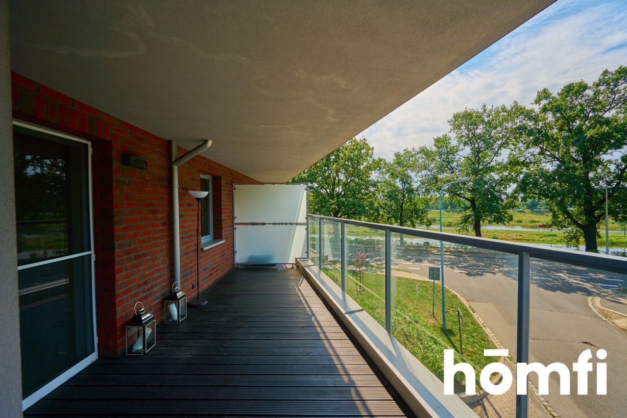 Studio apartment with a loggia overlooking the river! - Квартира - Оренда - Wrocław, Psie Pole / Kleczków