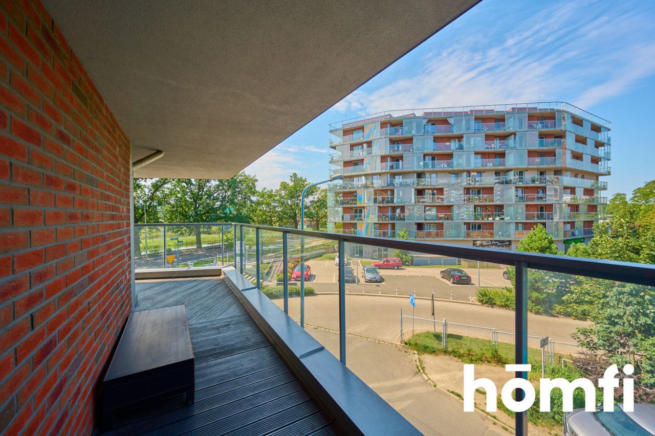 Studio apartment with a loggia overlooking the river! - Квартира - Оренда - Wrocław, Psie Pole / Kleczków