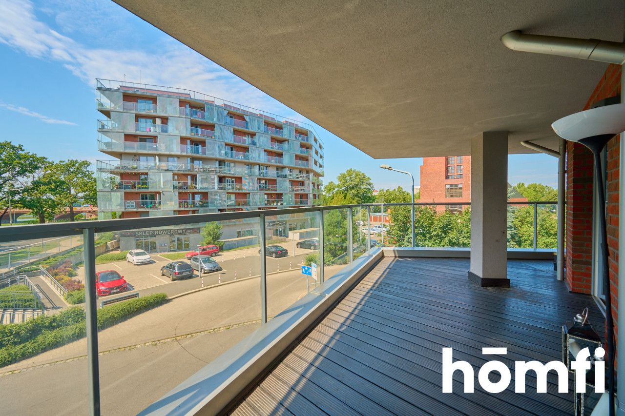 Studio apartment with a loggia overlooking the river! - Квартира - Оренда - Wrocław, Psie Pole / Kleczków
