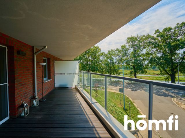 Studio apartment with a loggia overlooking the river! - Квартира - Оренда - Wrocław, Psie Pole / Kleczków