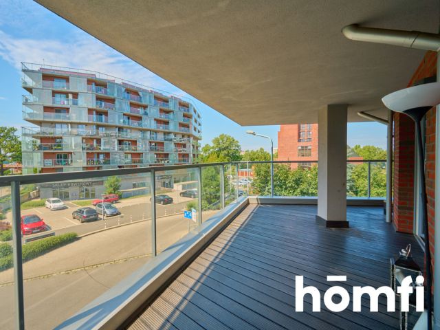 Studio apartment with a loggia overlooking the river! - Квартира - Оренда - Wrocław, Psie Pole / Kleczków