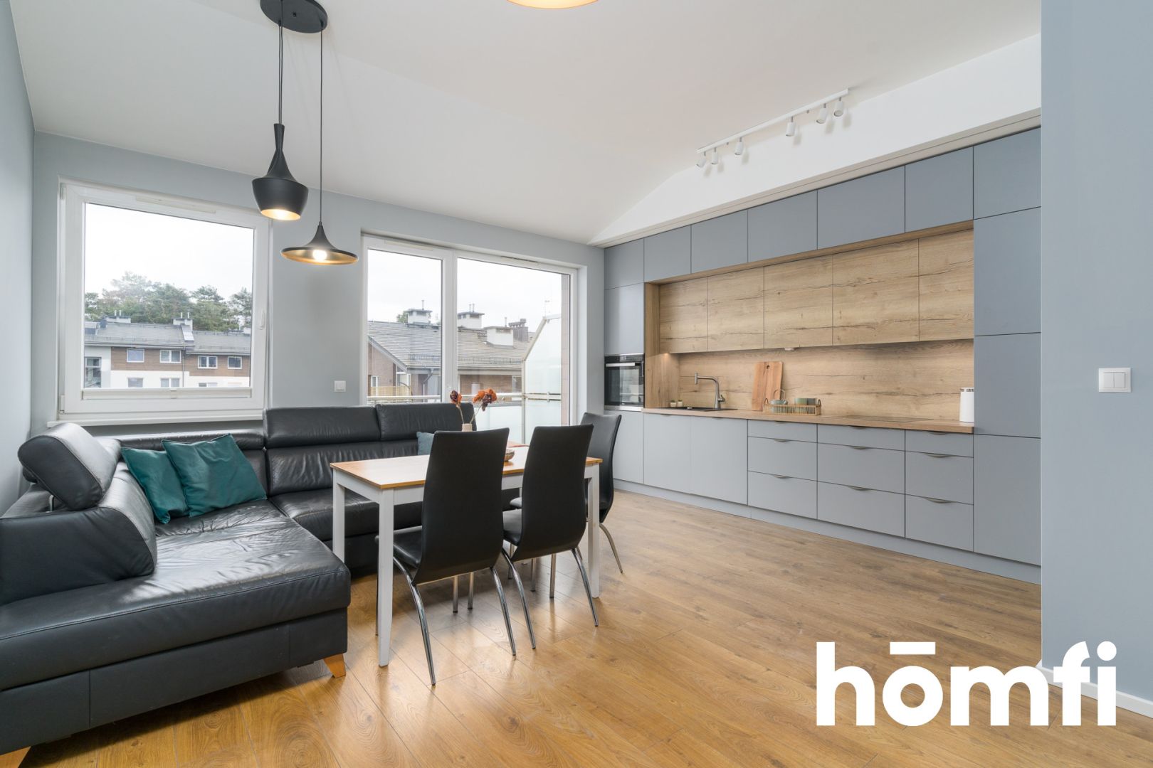 3-room apartment with a walk-in closet, balcony, and high ceiling - Apartment - Rent - Gdynia, Mały Kack