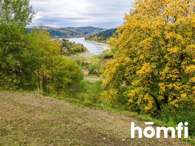 BUILDING PLOT WITH A WONDERFUL LAKE VIEW – Plot with planning permission for a single-family house - Plot - Sale - Leski, Solina / Zawóz