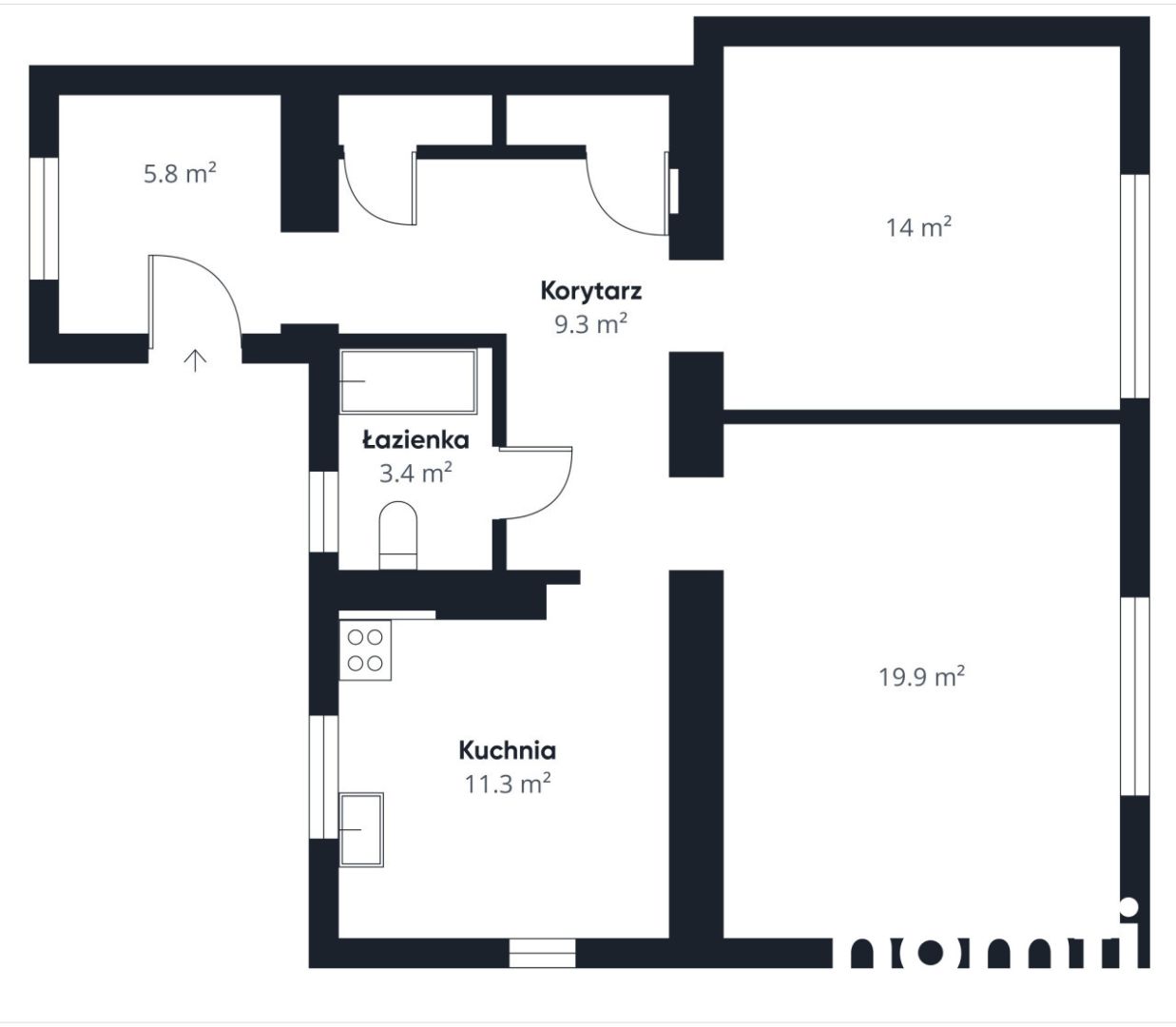House with potential in Lesiów, 65 m² - Дім - Продаж - Radomski, Jastrzębia / Lesiów