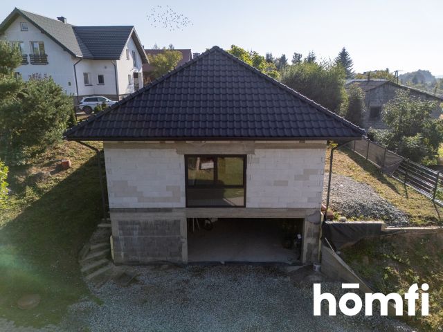 Dom wolnostojący, stan surowy zamknięty 95m2+garaż - Dom - Sprzedaż - Krakowski, Zabierzów / Radwanowice