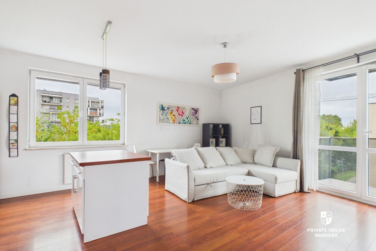 Cozy one-bedroom apartment in a modern development | Balcony | Podgórze | Wielicka Street - Apartment - Sale - Kraków, Podgórze