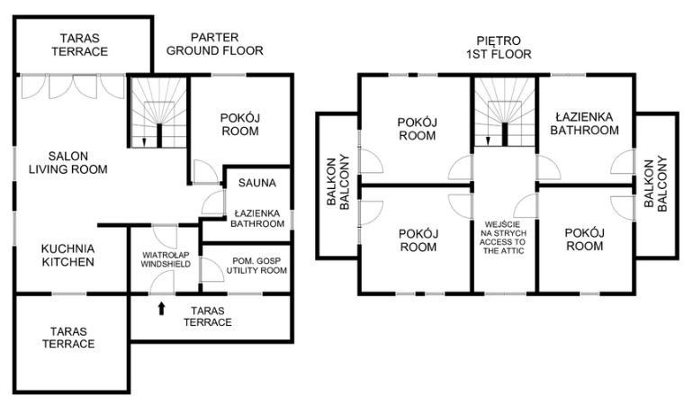 FAMILY HOME | LARGE 3,022 SQ. M. PLOT | 5 ROOMS | SAUNA | 2-CAR GARAGE | 2 BALCONIES | TERRACE | RUDAWA, ZABIERZÓW MUNICIPALITY - House - Sale - Krakowski, Zabierzów / Rudawa