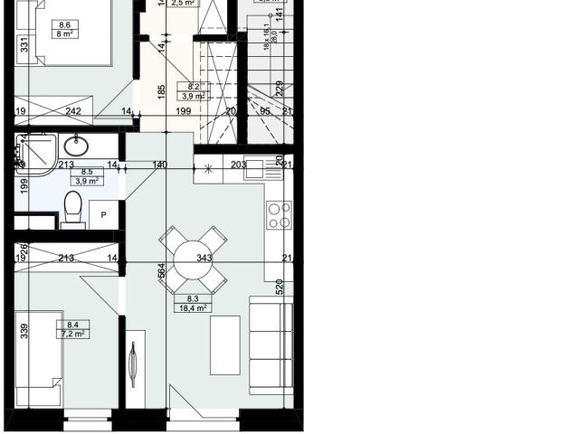Podmiejska – 43.96 m² – 2 Bedrooms – 34 m² Garden - Apartment - Sale - Rzeszów, Drabinianka