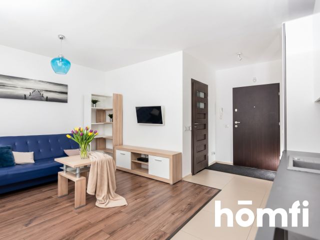 For rent - Comfortable studio apartment with a large balcony, Kraków, Czyżyny - Apartment - Rent - Kraków, Nowa Huta / Czyżyny