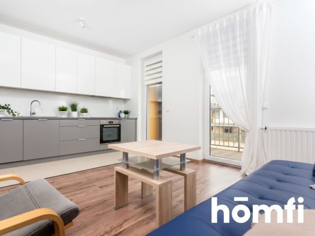 For rent - Comfortable studio apartment with a large balcony, Kraków, Czyżyny - Квартира - Оренда - Kraków, Nowa Huta / Czyżyny