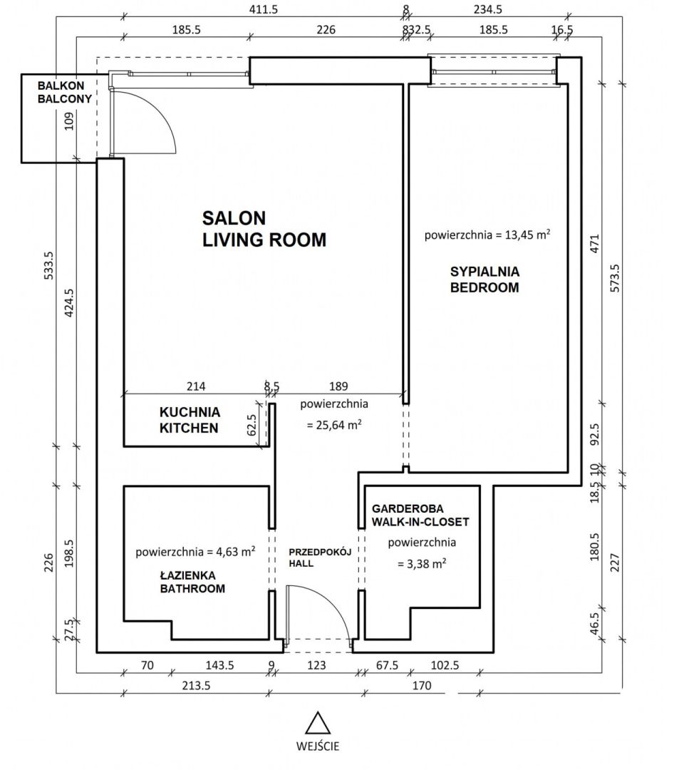 ATTRACTIVE 2 ROOMS | MARCHOŁTA ST. | BALCONY | AIR CONDITIONING | GARAGE | 3 MIN TO TRAM - Apartment - Sale - Kraków, Śródmieście / Prądnik Czerwony
