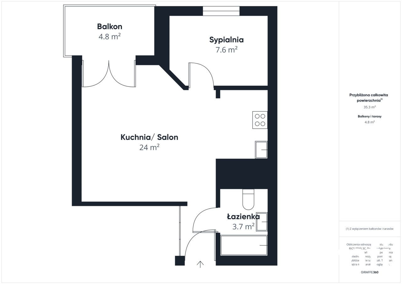 Comfortable 2-room apartment with a balcony - Apartment - Rent - Gdańsk