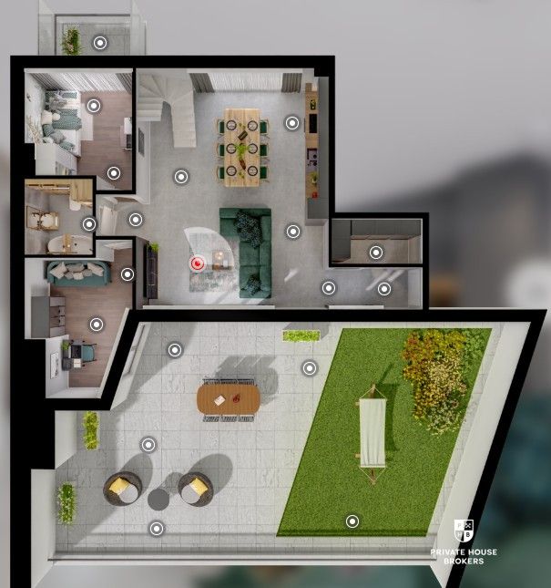 Four rooms, a private terrace and a panoramic view on the 9th floor: a family apartment for sale in Kraków, 12 minutes by train from the airport. - Apartment - Sale - Kraków, Krowodrza