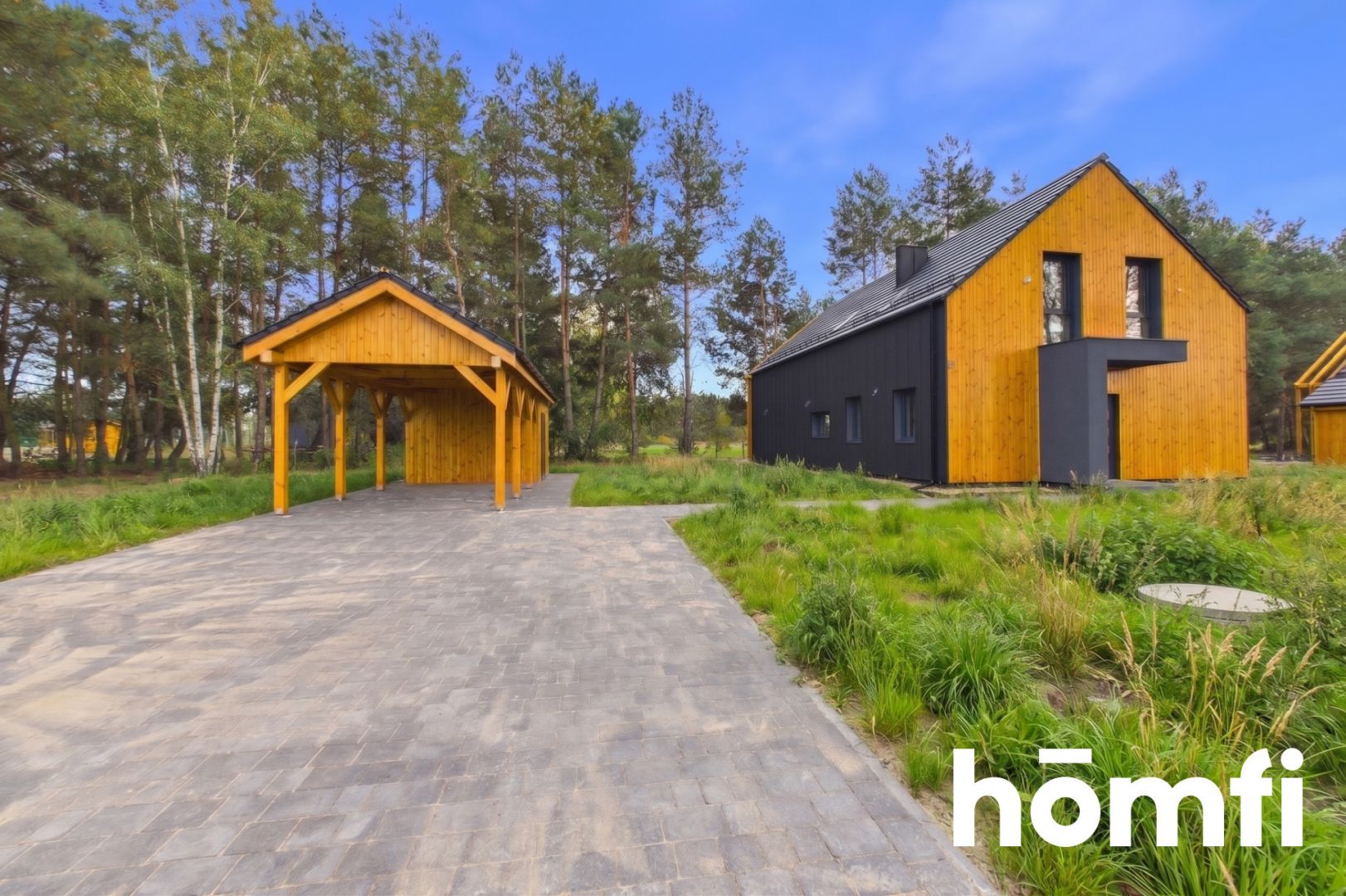 Contemporary barn-style home with a terrace overlooking the woodland - House - Sale - Milicki, Krośnice / Luboradów