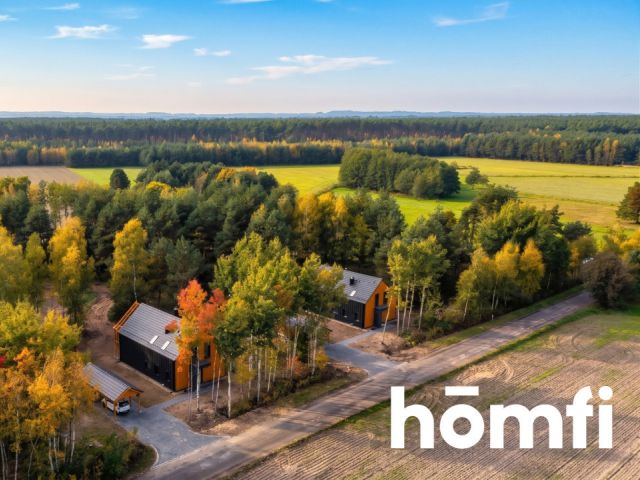 Nowoczesny dom w stylu stodoły z tarasem na las - Dom - Sprzedaż - Milicki, Krośnice / Luboradów