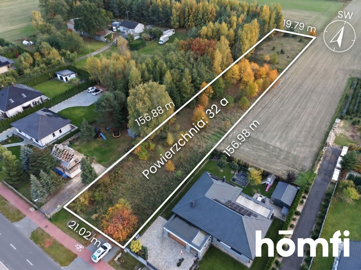 PLOT 3,204 m² | BUILDABLE SECTION | LOCAL ZONING PLAN | ŁĘKIŃSKO, POPRZECZNA STREET - Ділянка - Продаж - Bełchatowski, Kleszczów / Łękińsko