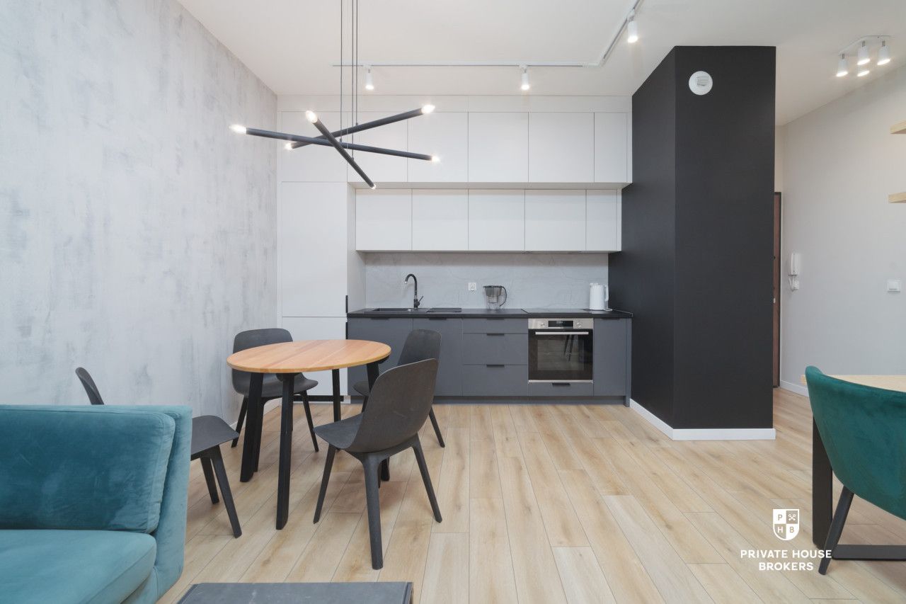 Bright, modern studio apartment with a balcony - Apartment - Rent - Wrocław, Krzyki / Tarnogaj
