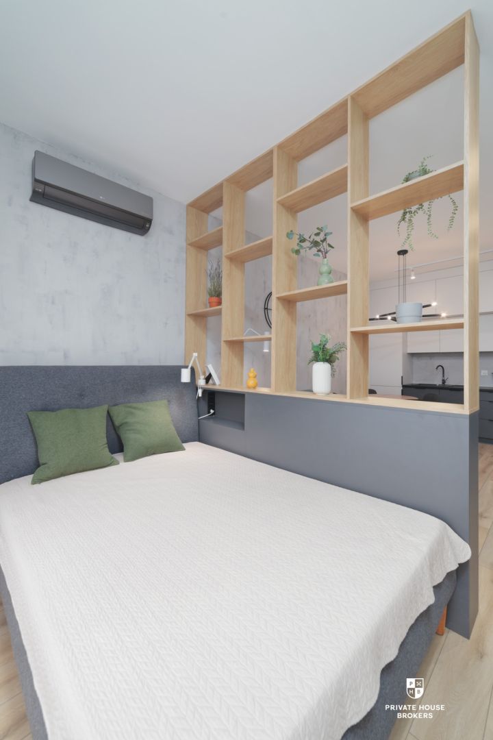 Bright, modern studio apartment with a balcony - Apartment - Rent - Wrocław, Krzyki / Tarnogaj