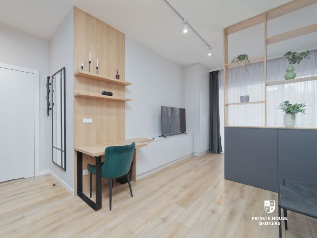 Bright, modern studio apartment with a balcony - Apartment - Rent - Wrocław, Krzyki / Tarnogaj