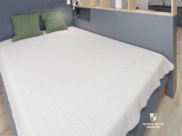 Bright, modern studio apartment with a balcony - Apartment - Rent - Wrocław, Krzyki / Tarnogaj