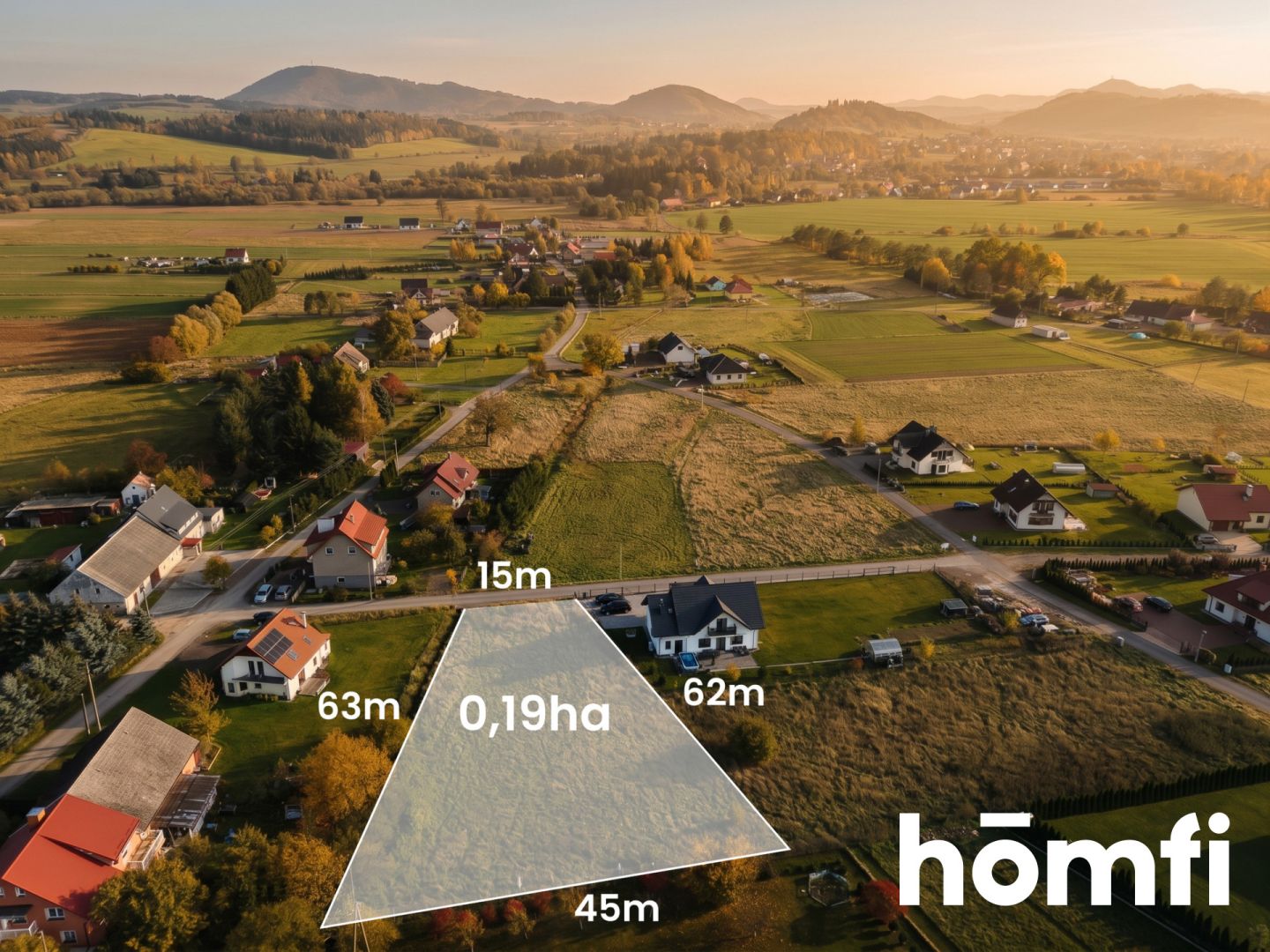 Picturesque Building Plot 19 ares | Local Spatial Development Plan | Borówno - Plot - Sale - Wałbrzyski, Czarny Bór / Borówno