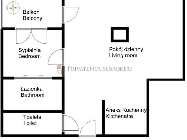 Apartament z dużymi przeszkleniami i klimatyzacją | ul. Wielopole | Kraków Stare Miasto - Mieszkanie - Sprzedaż - Kraków