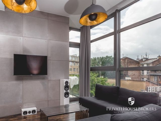 Apartament z dużymi przeszkleniami i klimatyzacją | ul. Wielopole | Kraków Stare Miasto - Mieszkanie - Sprzedaż - Kraków