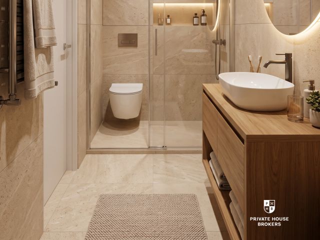 Apartment for sale in Kraków with hotel-style amenities: a 32.59 m² studio in Strada Wybickiego, a 5-minute walk from five tram lines and about 3 km from the Old Town. - Apartment - Sale - Kraków, Krowodrza