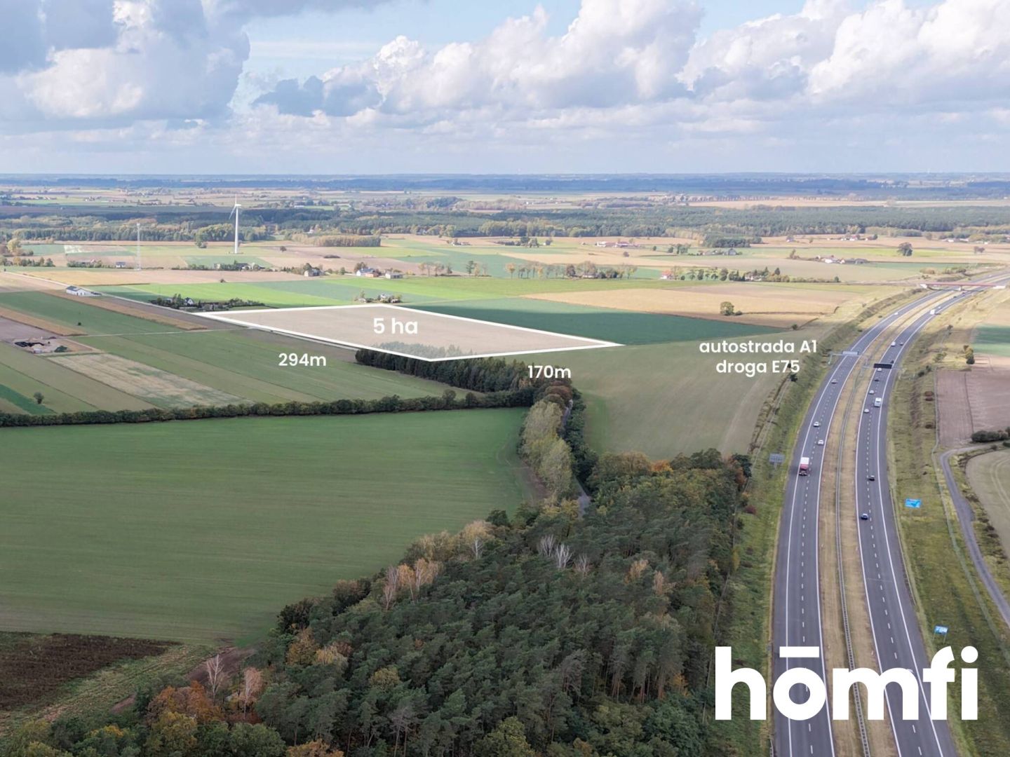 5 ha plot | Logistics and Services Hub | A1 | - Ділянка - Продаж - Kutnowski, Strzelce / Wola Raciborowska