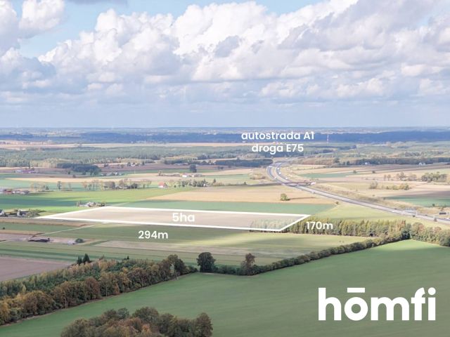 5 ha plot | Logistics and Services Hub | A1 | - Ділянка - Продаж - Kutnowski, Strzelce / Wola Raciborowska