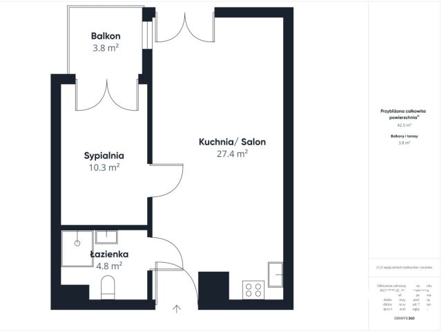 Functional 2-room apartment with a balcony | Słoneczna St. - Apartment - Rent - Katowice, Koszutka