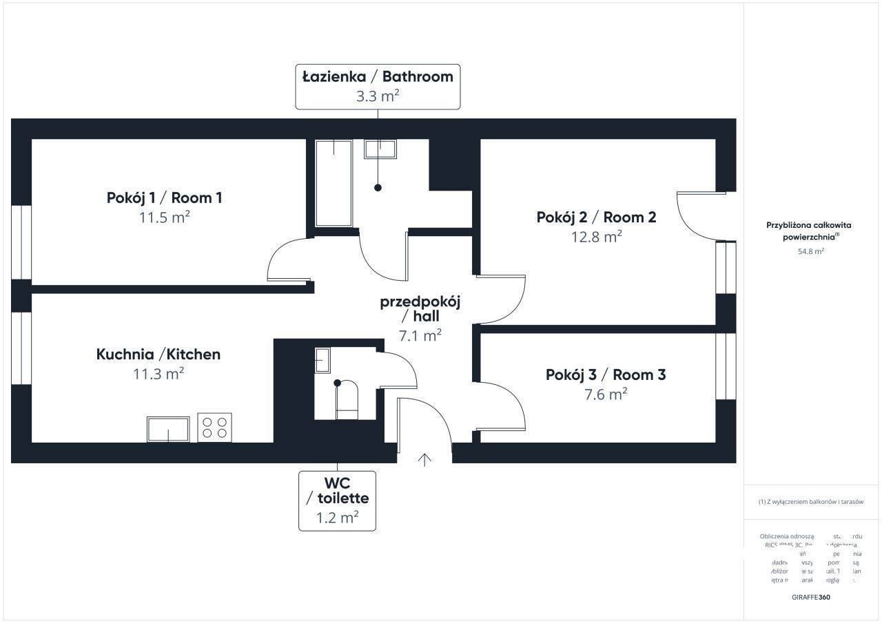 3 rooms | 55 sqm | City Centre | Separate kitchen - Квартира - Оренда - Lublin, Sławinek