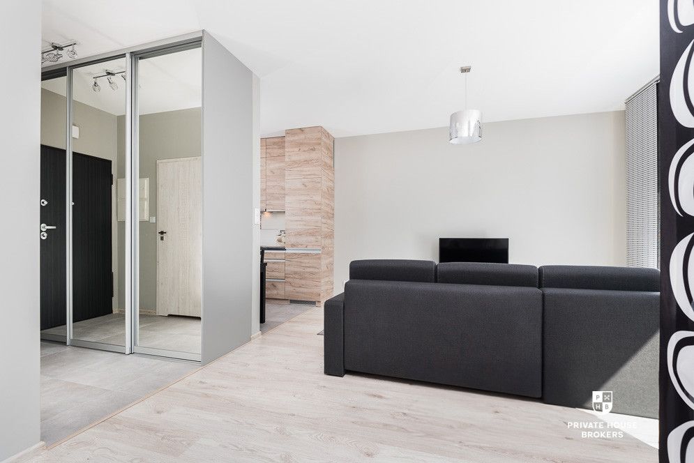 Spacious studio apartment in prestigious investment called Grzegórzki Park - Apartment - Rent - Kraków, Śródmieście / Grzegórzki