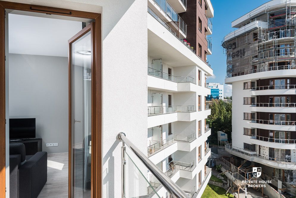 Spacious studio apartment in prestigious investment called Grzegórzki Park - Apartment - Rent - Kraków, Śródmieście / Grzegórzki