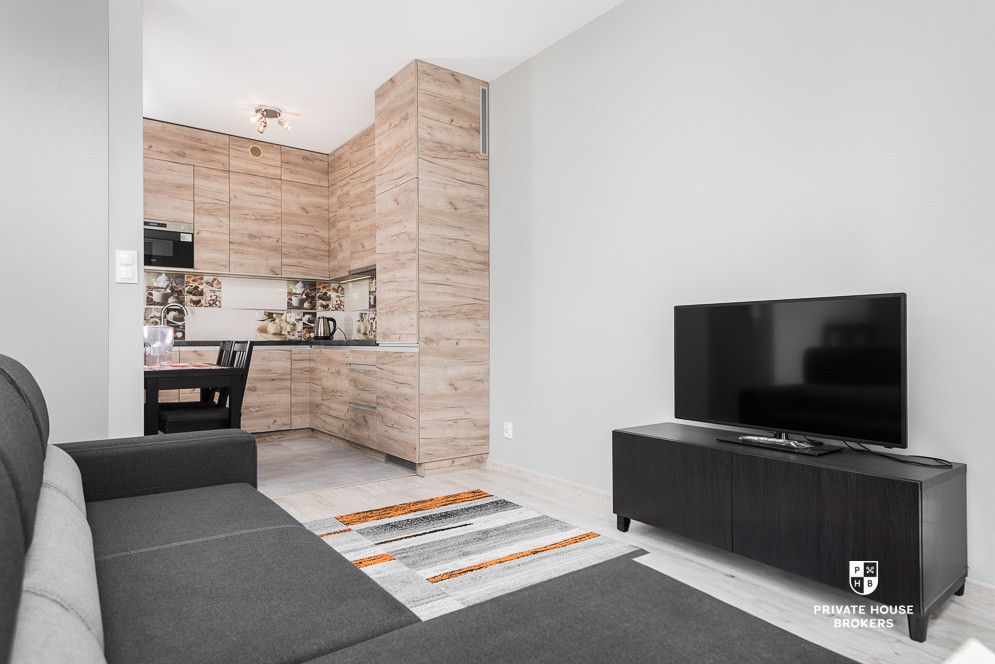 Spacious studio apartment in prestigious investment called Grzegórzki Park - Apartment - Rent - Kraków, Śródmieście / Grzegórzki