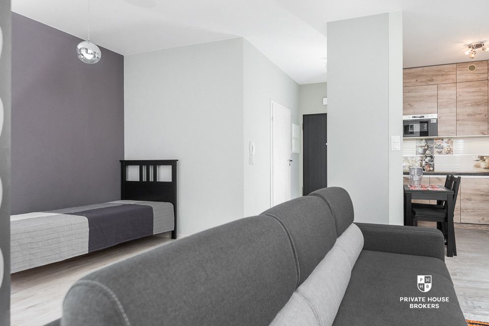 Spacious studio apartment in prestigious investment called Grzegórzki Park - Apartment - Rent - Kraków, Śródmieście / Grzegórzki