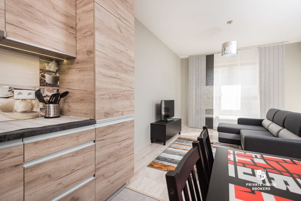 Spacious studio apartment in prestigious investment called Grzegórzki Park - Apartment - Rent - Kraków, Śródmieście / Grzegórzki