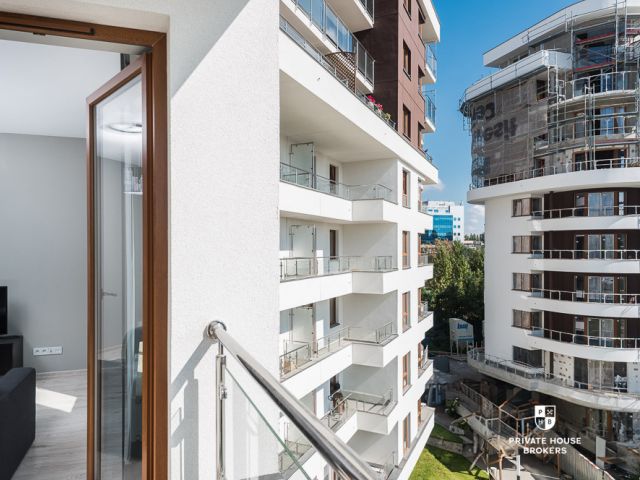 Spacious studio apartment in prestigious investment called Grzegórzki Park - Apartment - Rent - Kraków, Śródmieście / Grzegórzki